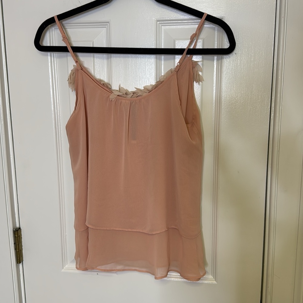Pink Ruffled Sleeveless Camisole with Tiered Design - Picture 5 of 5